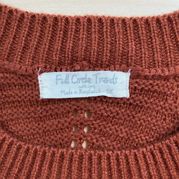 Full Circle Trends Sweater size 1X (CX) - Picture 5 of 8